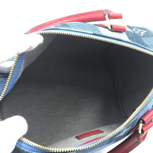 Louis Vuitton Monogram Denim Speedy Bandouliere 30 Shoulder Bag - Picture 7 of 8